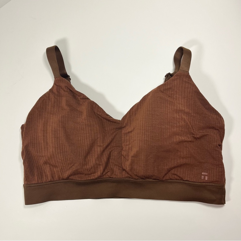 Tommy John Second Skin Triangle Bralette Brown, size XL